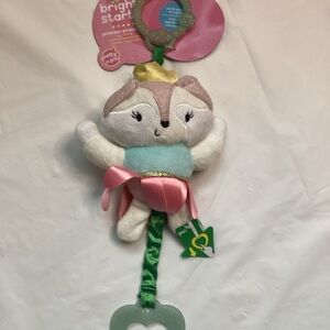 Bright Starts Princess Plush Bag Charm - Pink and Green